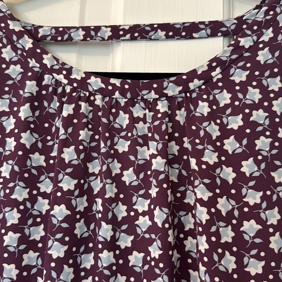 Open Back Printed Blouse - Picture 3 of 4